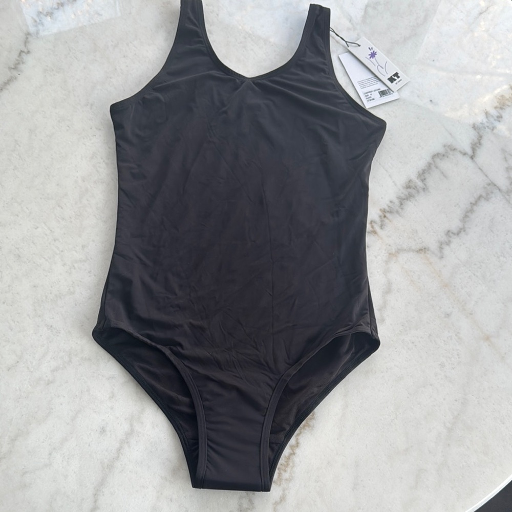 Black leakproof leotard by Knix